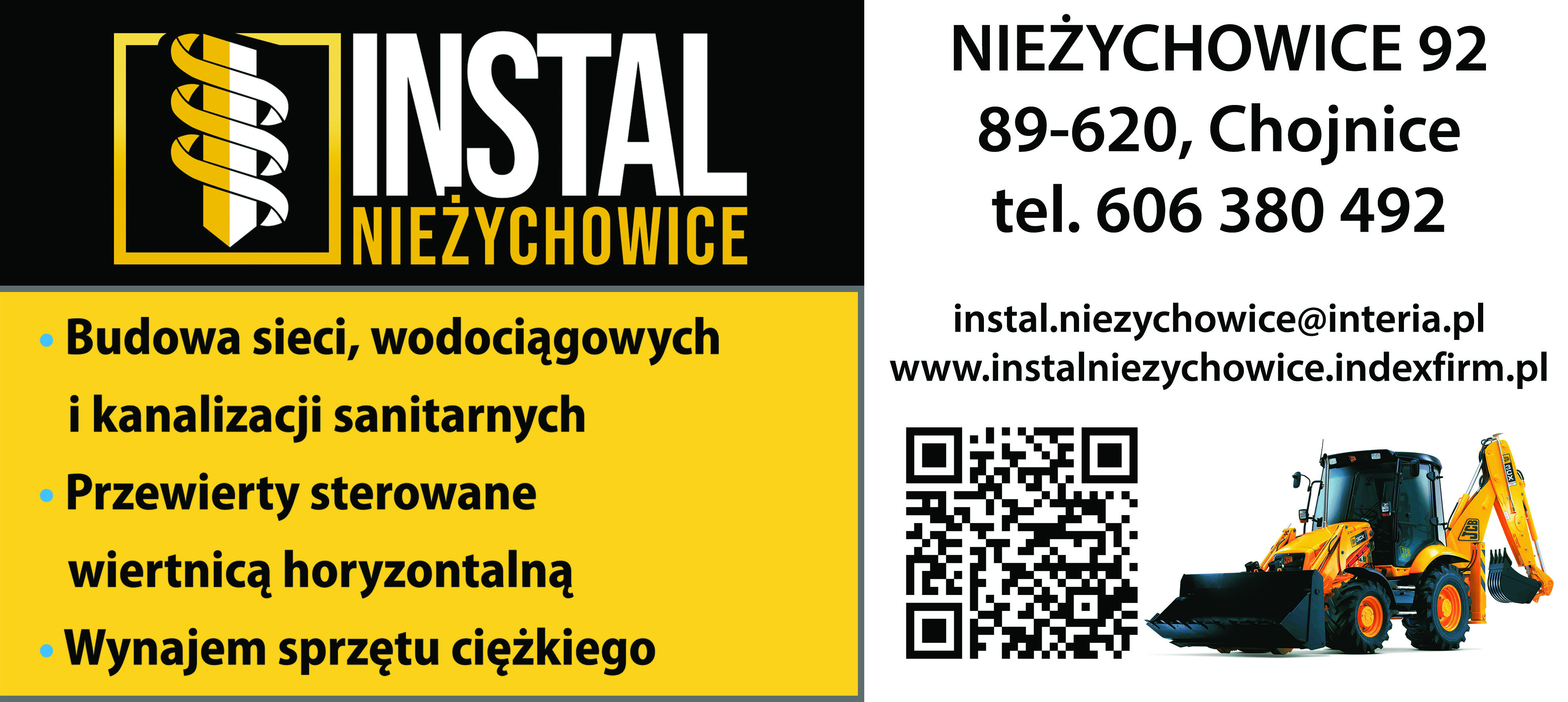SIECI WODOCIĄGOWE I KANALIZACJI "INSTAL" - sieci wodociągowe CHOJNICE sieci wodociągowe CHOJNICE